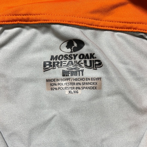 EUC Mossy Oak Break Up Infinity Quarter Zip Camoflauge Pullover Jacket Size XL - Picture 3 of 8